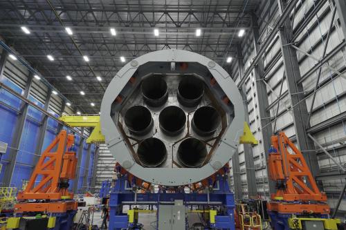 Blue Origin New Glenn BE-4 Engine Install